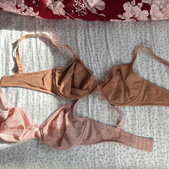 Soma Other - Soma Lace Bra Set - Pink and Tan